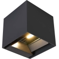 LED-wandlamp op zonne-energie met sensor LED/9W/5V 3000/4000/5000K IP65 2600 mAh antraciet