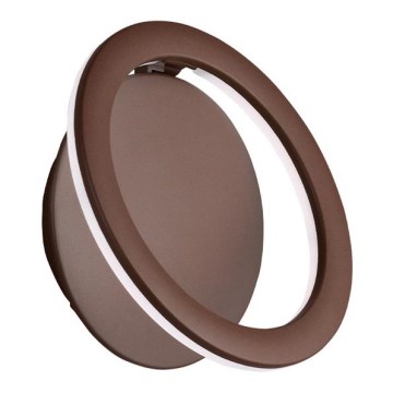 LED-wandlamp PALERMO LED/16W/230V bruin