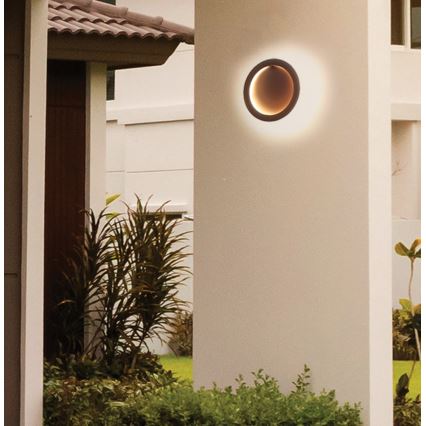 LED-wandlamp PALERMO LED/16W/230V bruin