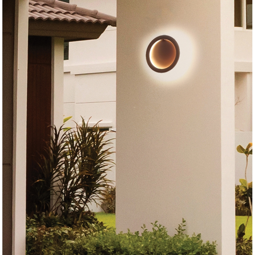 LED-wandlamp PALERMO LED/16W/230V bruin