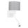 LED Wandlamp POLO 1xE27/2W+LED/230V wit