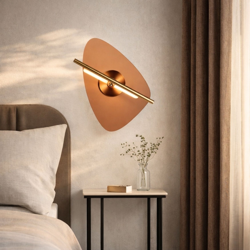 LED-wandlamp RELAX LED/5W/230V goud/rookbruin
