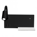 LED-wandlamp SHELF LED/4W+LED/5W+LED/2W/230V zwart
