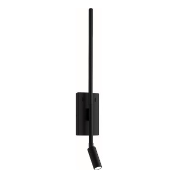 LED wandlamp TORCH LED/6W/230V + LED/3W zwart
