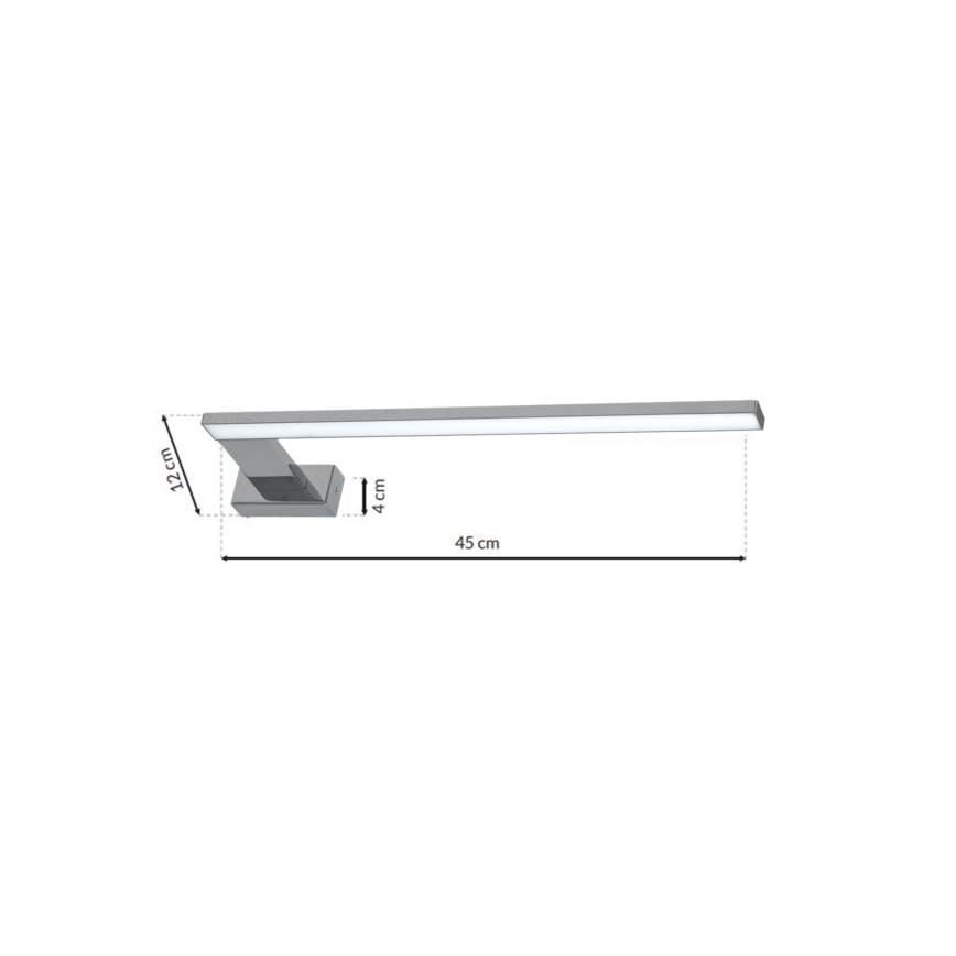 LED-wandlamp voor badkamer SHINE LED/11W/230V 45 cm IP44 glanzend chroom