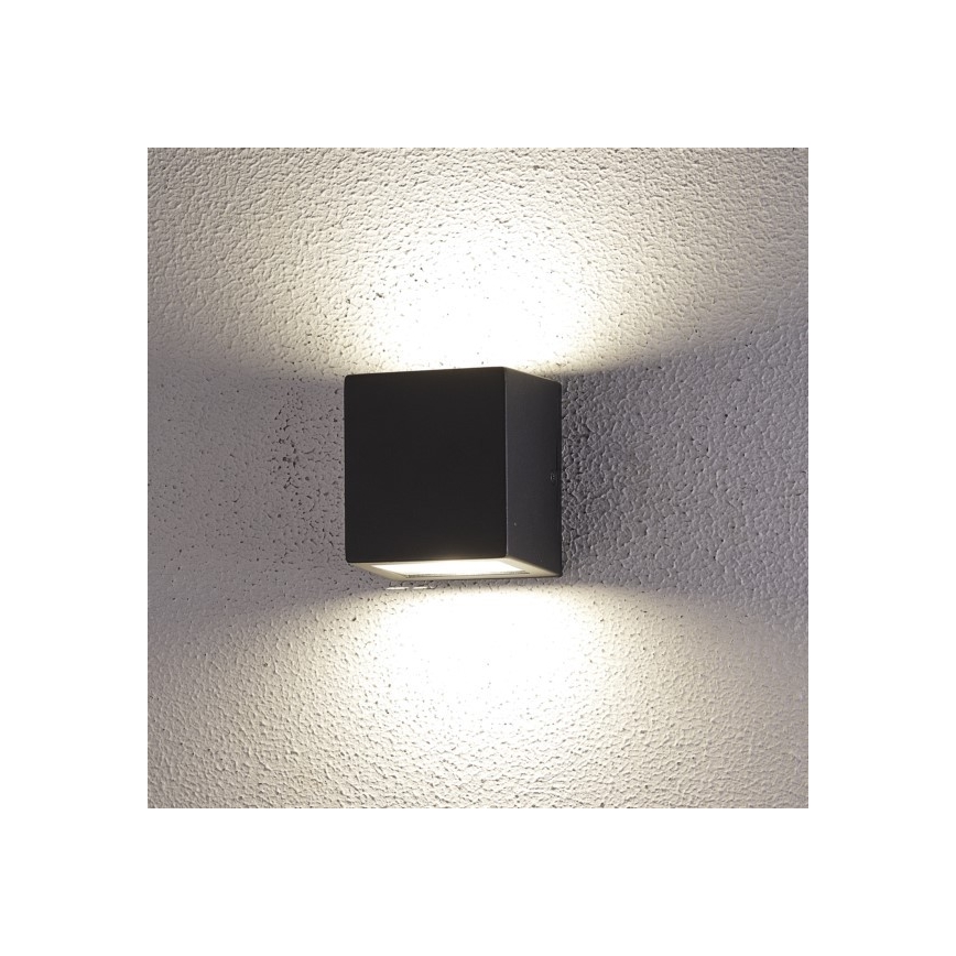LED Wandlamp voor buiten 2xLED/5W/230V 4000K IP54 zwart