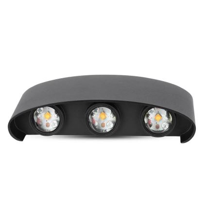 LED Wandlamp voor Buiten 6xLED/6W/230V IP54 4000K zwart