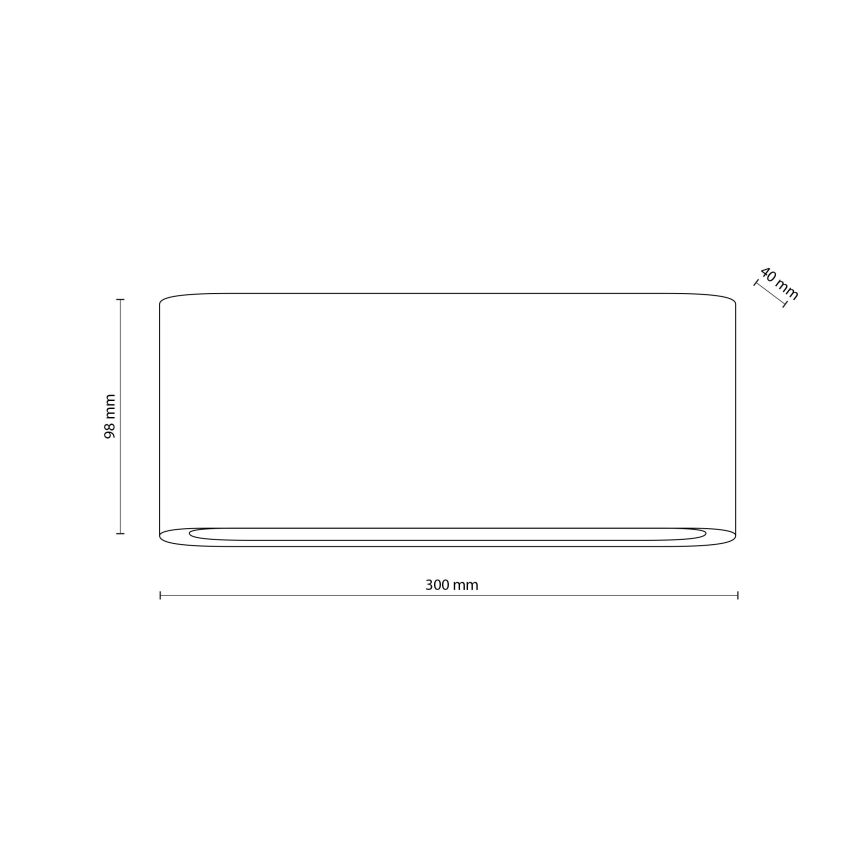 LED Wandlamp voor buiten ARWENA 2xLED/12W/230V IP54 zwart