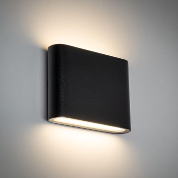 LED Wandlamp voor buiten ARWENA 2xLED/3W/230V IP54 zwart