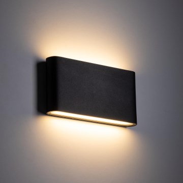 LED Wandlamp voor buiten ARWENA 2xLED/6W/230V IP54 zwart