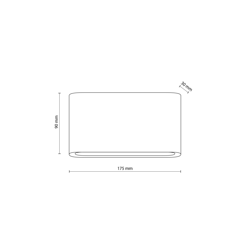 LED Wandlamp voor buiten ARWENA 2xLED/6W/230V IP54 zwart
