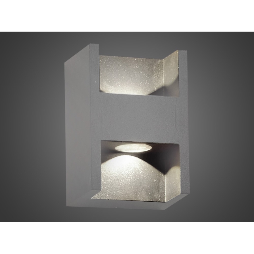 LED Wandlamp voor buiten CISSA 2xLED/2W/230V IP54