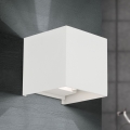 LED Wandlamp voor buiten CUBE 2xLED/3W/230V IP54 wit