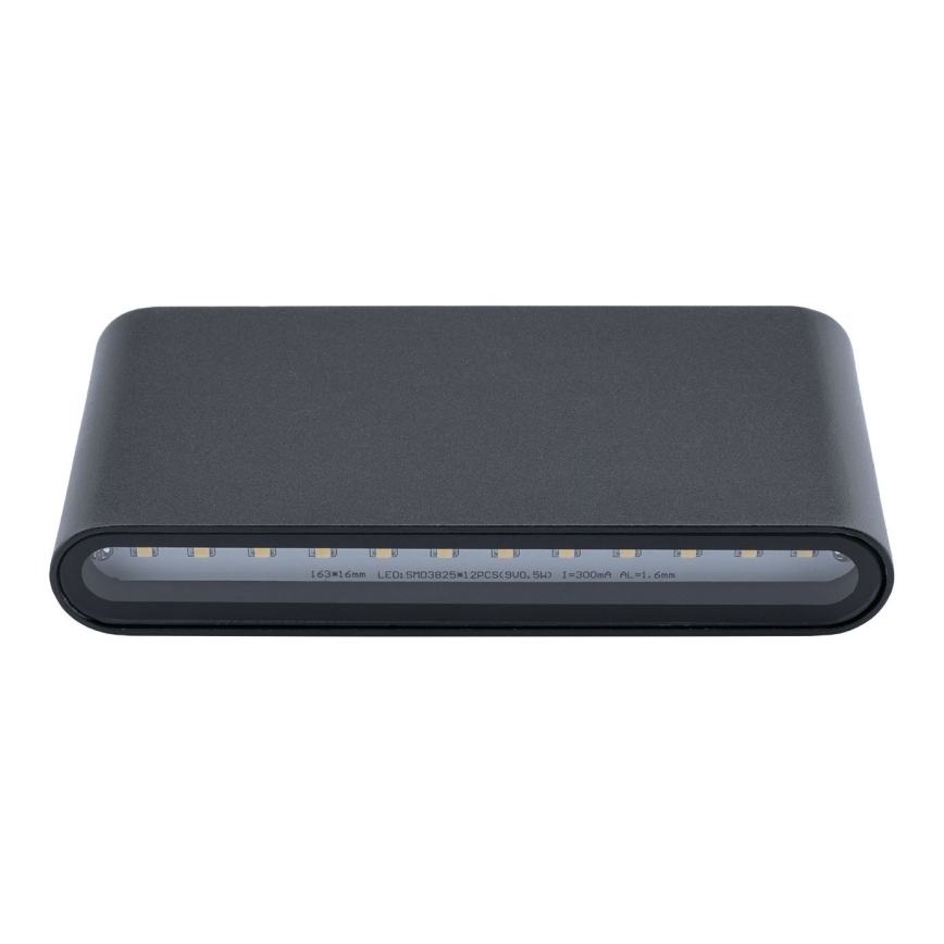 LED Wandlamp voor buiten FLOW 2xLED/6W/230V IP54 zwart