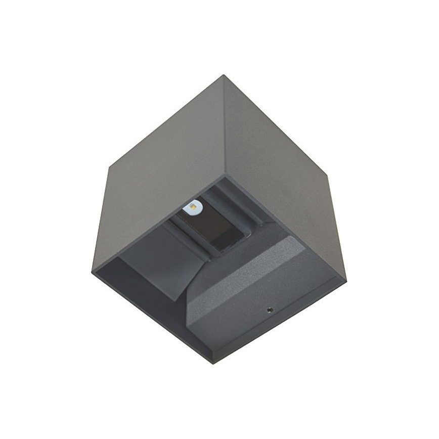 LED Wandlamp voor buiten KREON 2xLED/3W/230V IP54 3000K antraciet