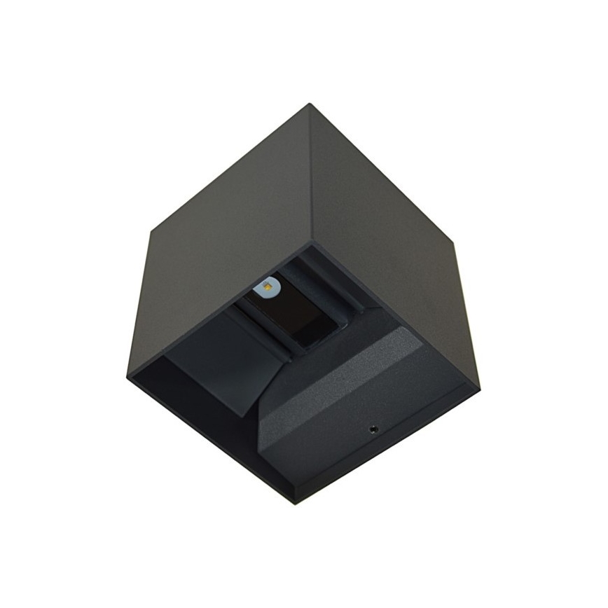 LED Wandlamp voor buiten KREON 2xLED/3W/230V IP54 4000K antraciet