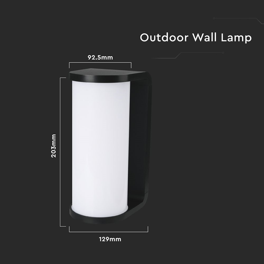 LED Wandlamp voor buiten LED/12W/230V 3000/4200/6500K IP65 zwart