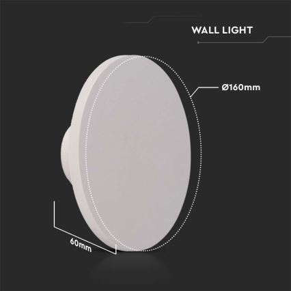 LED Wandlamp voor buiten LED/12W/230V 3000K IP65 wit