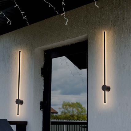 LED Wandlamp voor buiten LED/12W/230V 3000K IP65 zwart