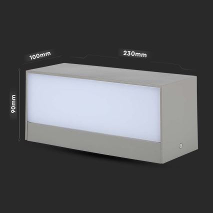 LED Wandlamp voor buiten LED/12W/230V 4000K IP65