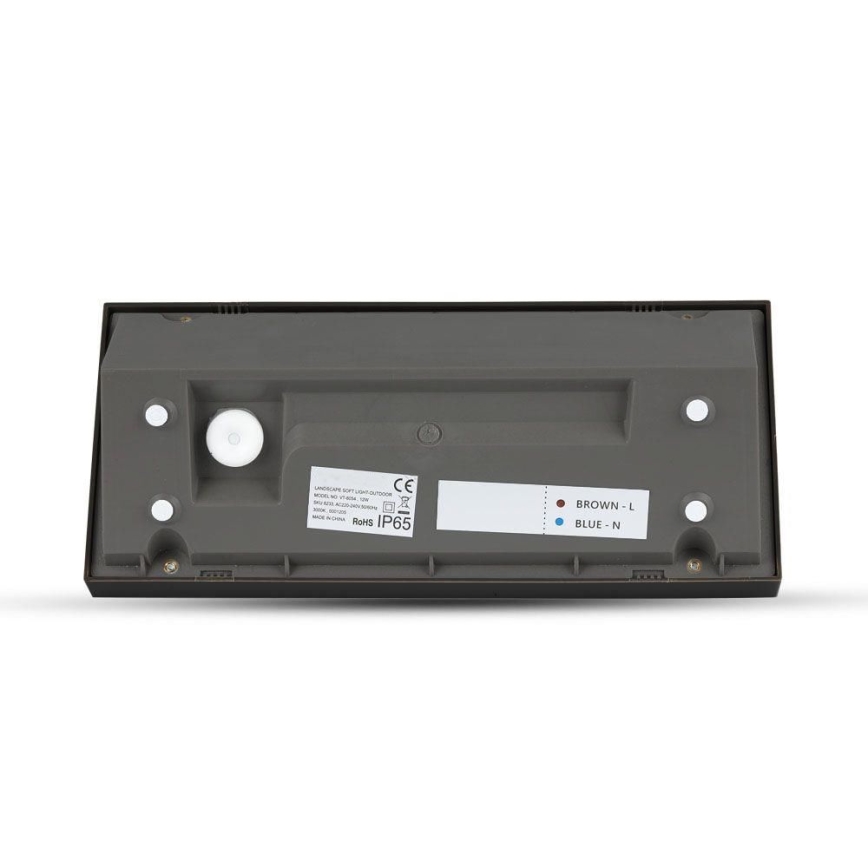 LED Wandlamp voor buiten LED/12W/230V 6400K IP65 zwart