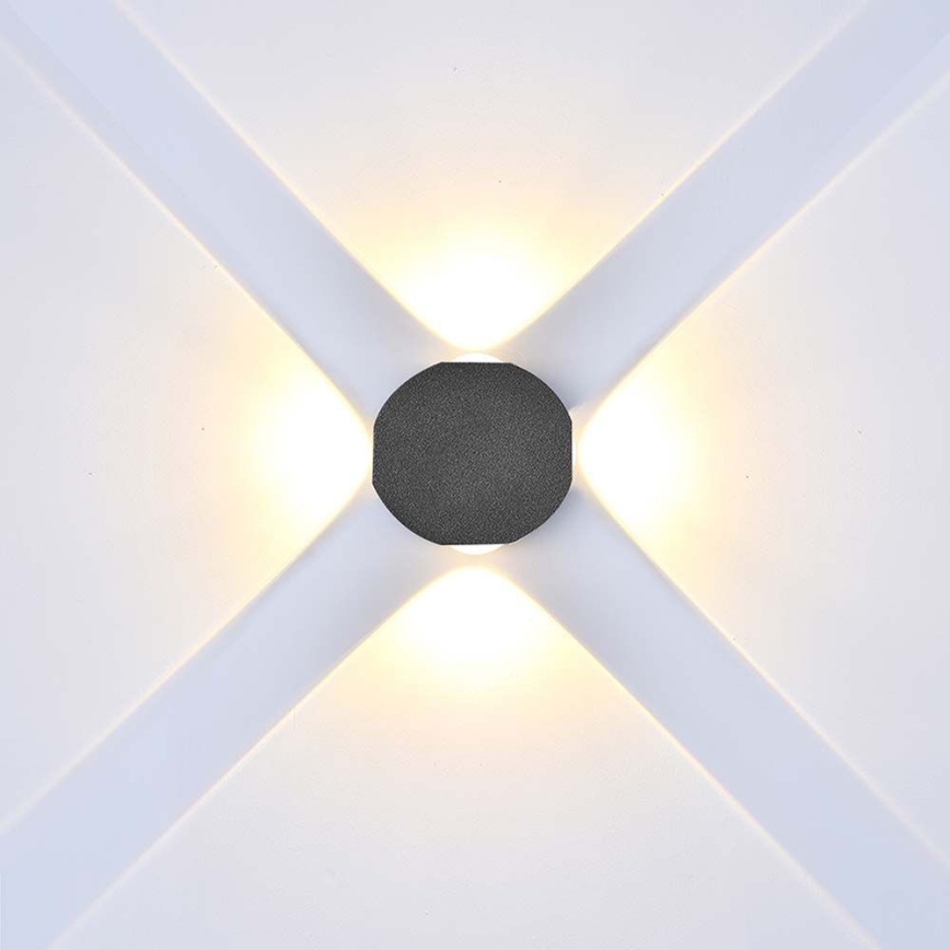 LED Wandlamp voor buiten LED/4W/230V 3000K IP54 zwart