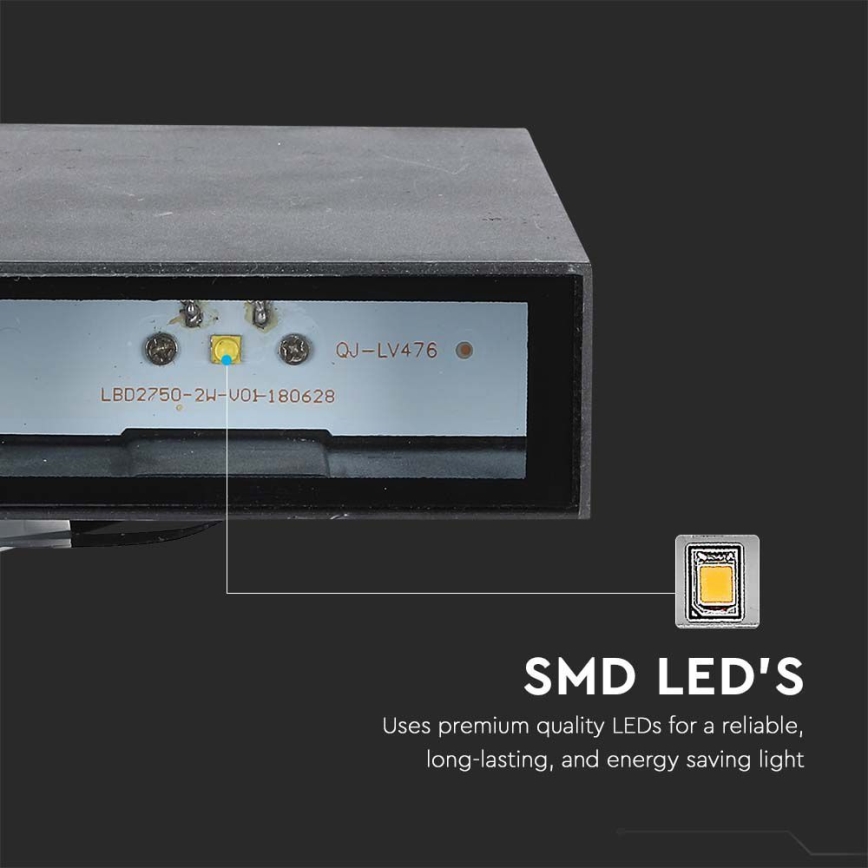 LED Wandlamp voor buiten LED/4W/230V 3000K IP65 zwart