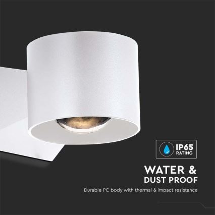 LED Wandlamp voor buiten LED/5W/230V 3000K IP65 wit