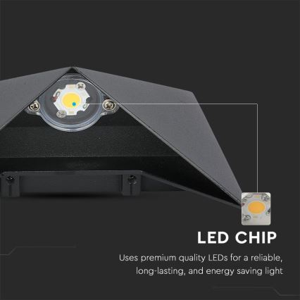 LED Wandlamp voor buiten LED/5W/230V 3000K IP65 zwart