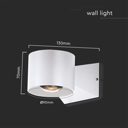 LED Wandlamp voor buiten LED/5W/230V 4000K IP65 wit