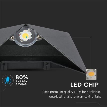 LED Wandlamp voor buiten LED/5W/230V 4000K IP65 zwart