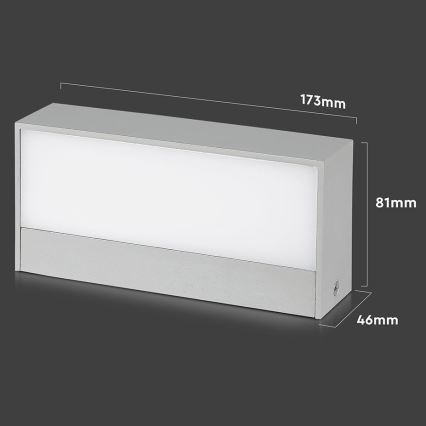 LED Wandlamp voor buiten LED/9W/230V 6500K IP65