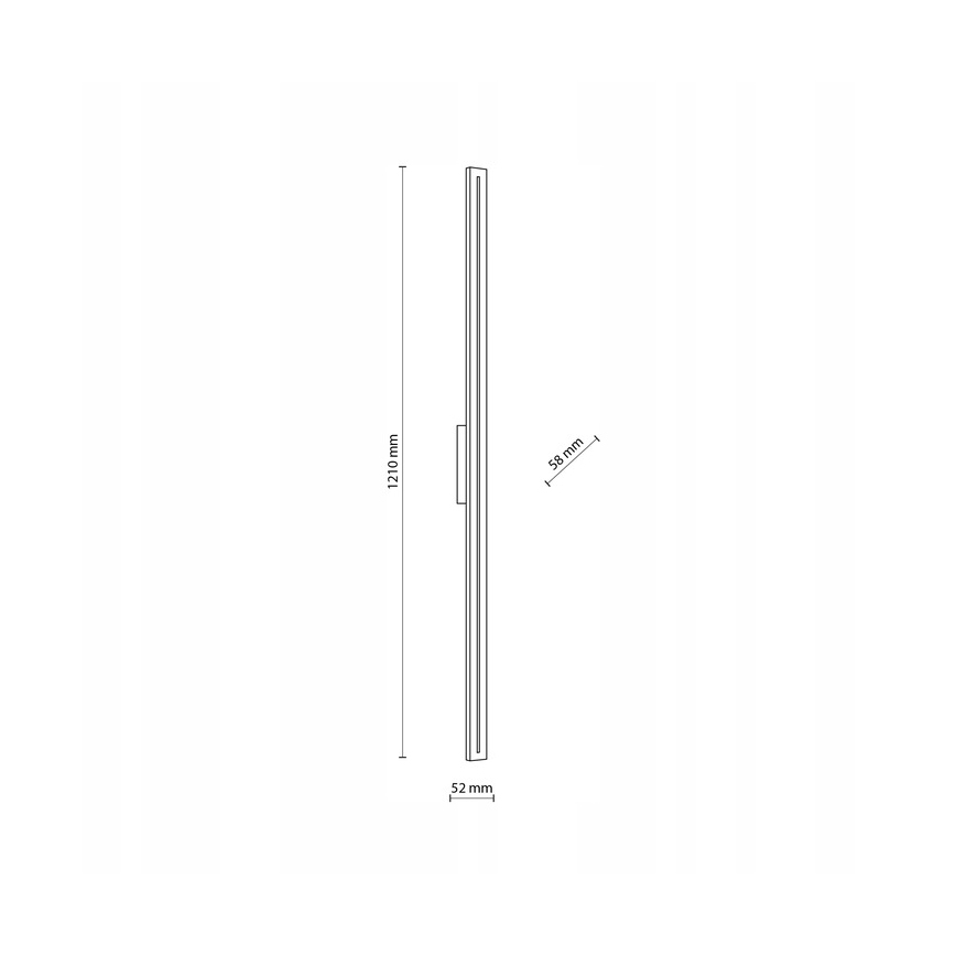 LED Wandlamp voor buiten LINEA LED/30W/230V IP65 121 cm antraciet
