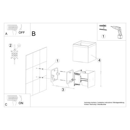 LED Wandlamp voor buiten LUCA LED/6W/230V IP54