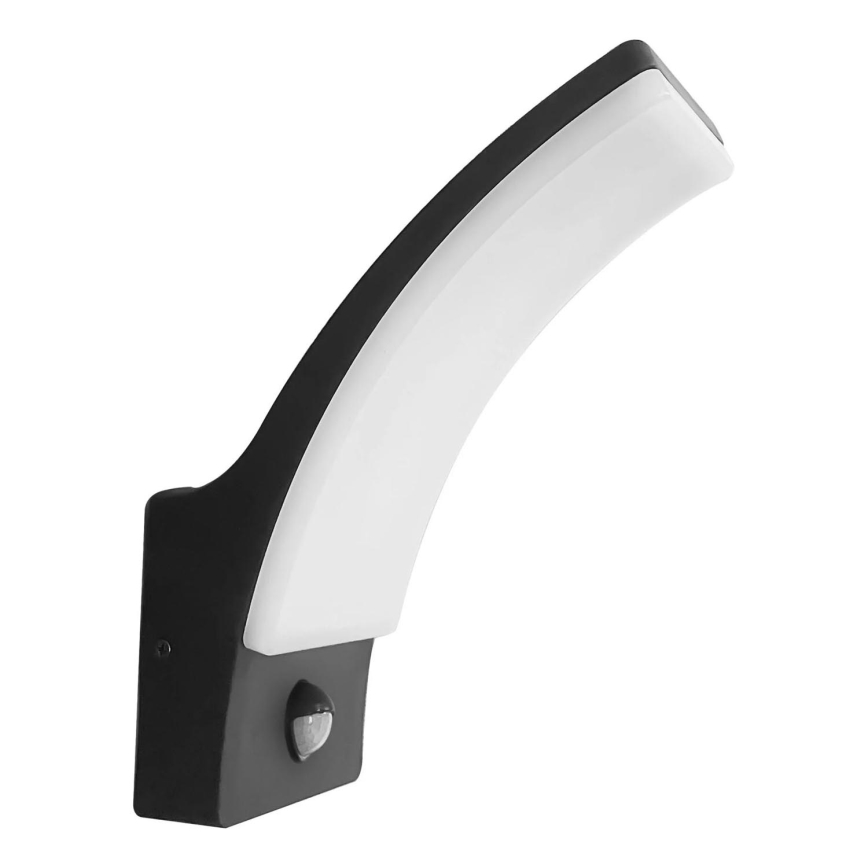 LED Wandlamp voor buiten met sensor AMY LED/12W/230V IP44 zwart