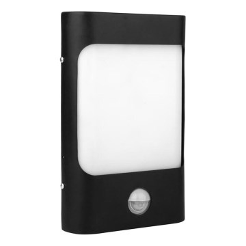 LED Wandlamp voor buiten met sensor CORDOBA LED/9W/230V IP44 zwart