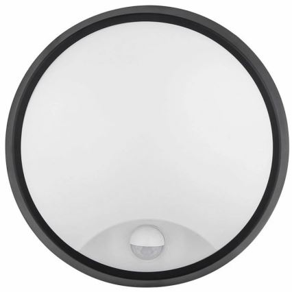 LED Wandlamp voor buiten met sensor LED/12W/230V 3000/4000/6500K IP65 zwart