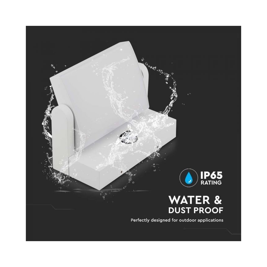 LED Wandlamp voor buiten met sensor LED/17W/230V 4000K IP65 wit
