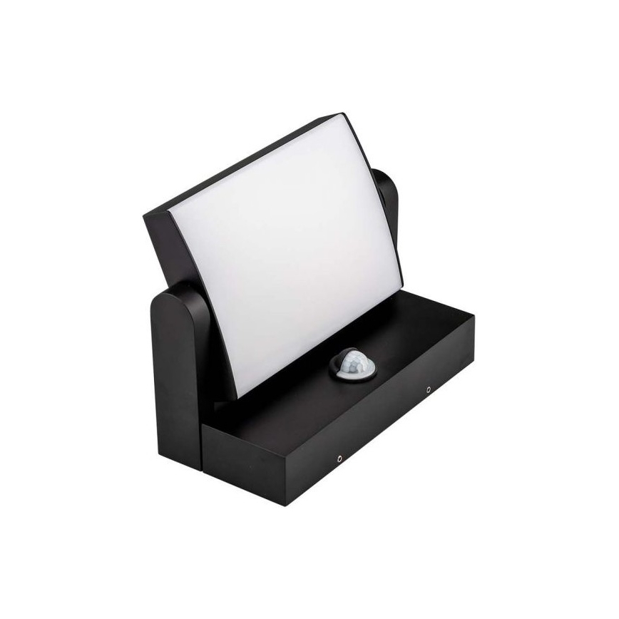 LED Wandlamp voor buiten met sensor LED/17W/230V 4000K IP65 zwart
