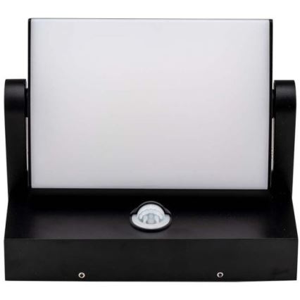 LED Wandlamp voor buiten met sensor LED/17W/230V 4000K IP65 zwart