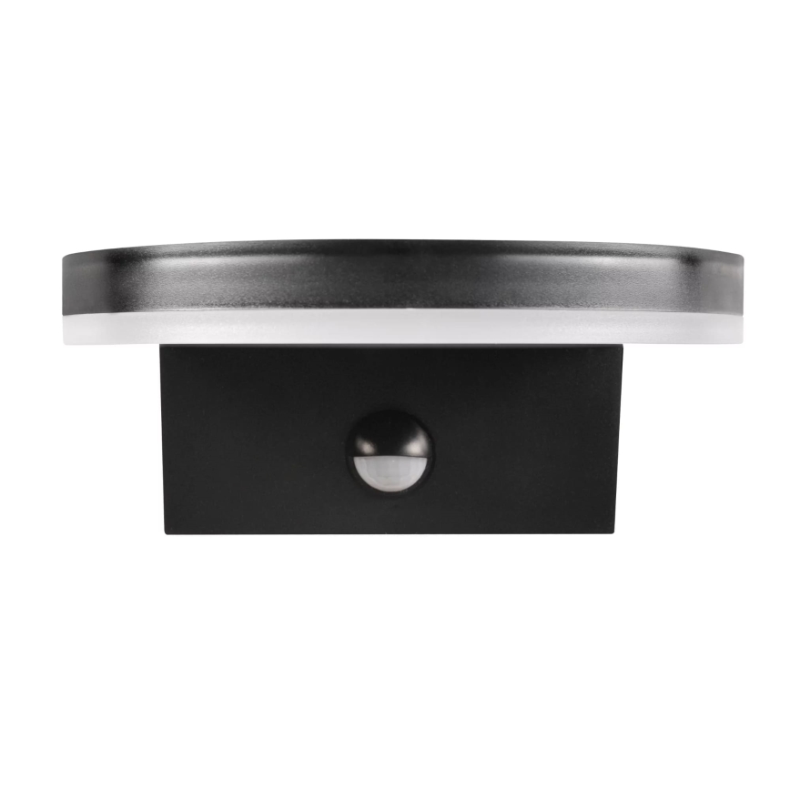 LED Wandlamp voor buiten met sensor TESA LED/10W/230V IP54 zwart