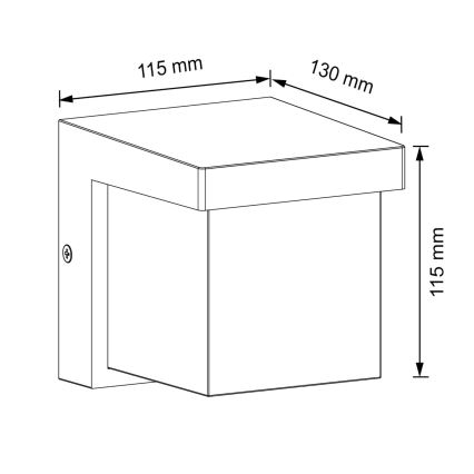 LED Wandlamp voor buiten MORGAN LED/10W/230V IP54