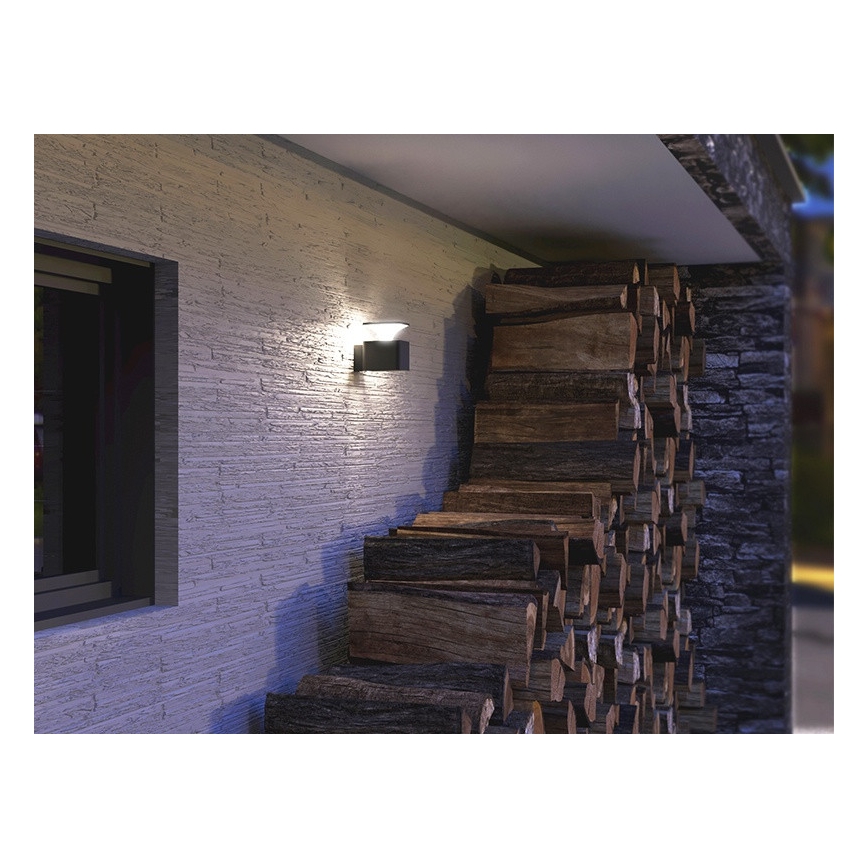 LED Wandlamp voor buiten ORNELA LED/6W/230V 3000K IP54 antraciet