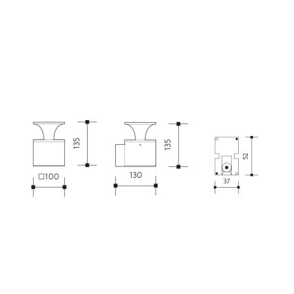 LED Wandlamp voor buiten ORNELA LED/6W/230V 3000K IP54 bruin