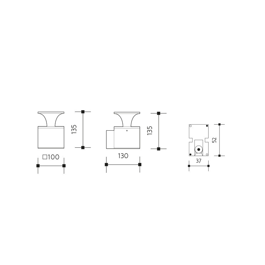 LED Wandlamp voor buiten ORNELA LED/6W/230V 3000K IP54 bruin