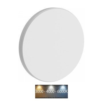 LED Wandlamp voor buiten PIATTA LED/18W/230V 3000/4000/6000K diameter 25 cm IP44 wit
