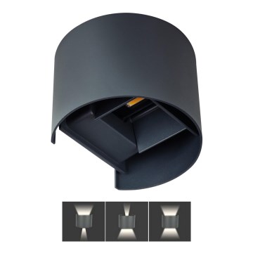 LED Wandlamp voor buiten REKA LED/7W/230V IP54 antraciet