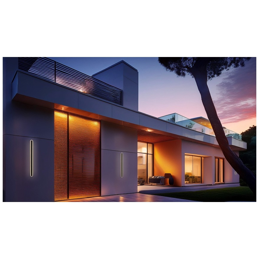 LED Wandlamp voor buiten STICK LED/12W/230V IP65 3000K 60 cm
