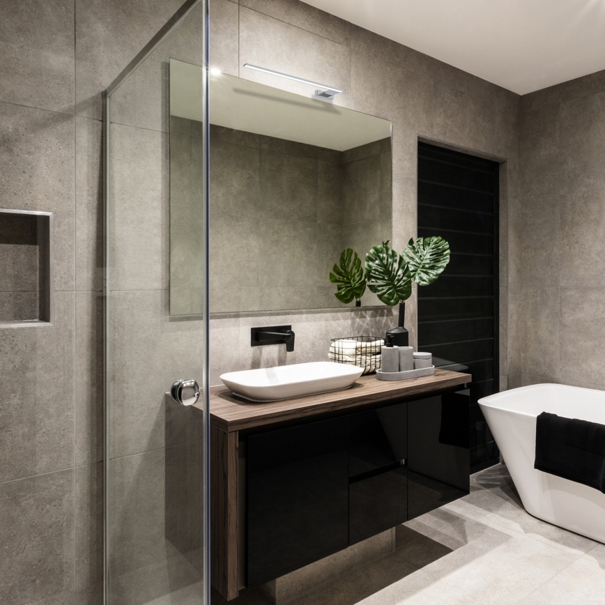 LED-wandlamp voor de badkamer SHINE LED/11W/230V 45 cm IP44 glanzend chroom