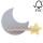 LED wandlamp voor kinderen inclusief plank MOON LED/5W/230V
